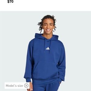 Adidas Men's Royal Blue Hoodie